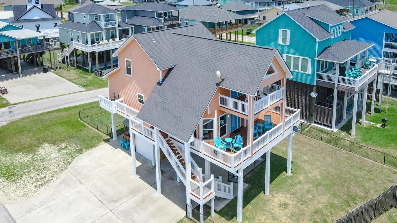 Spring Break Specials! Front Row Views - Tiki Bar - Playground Villa Bolivar Peninsula Buitenkant foto