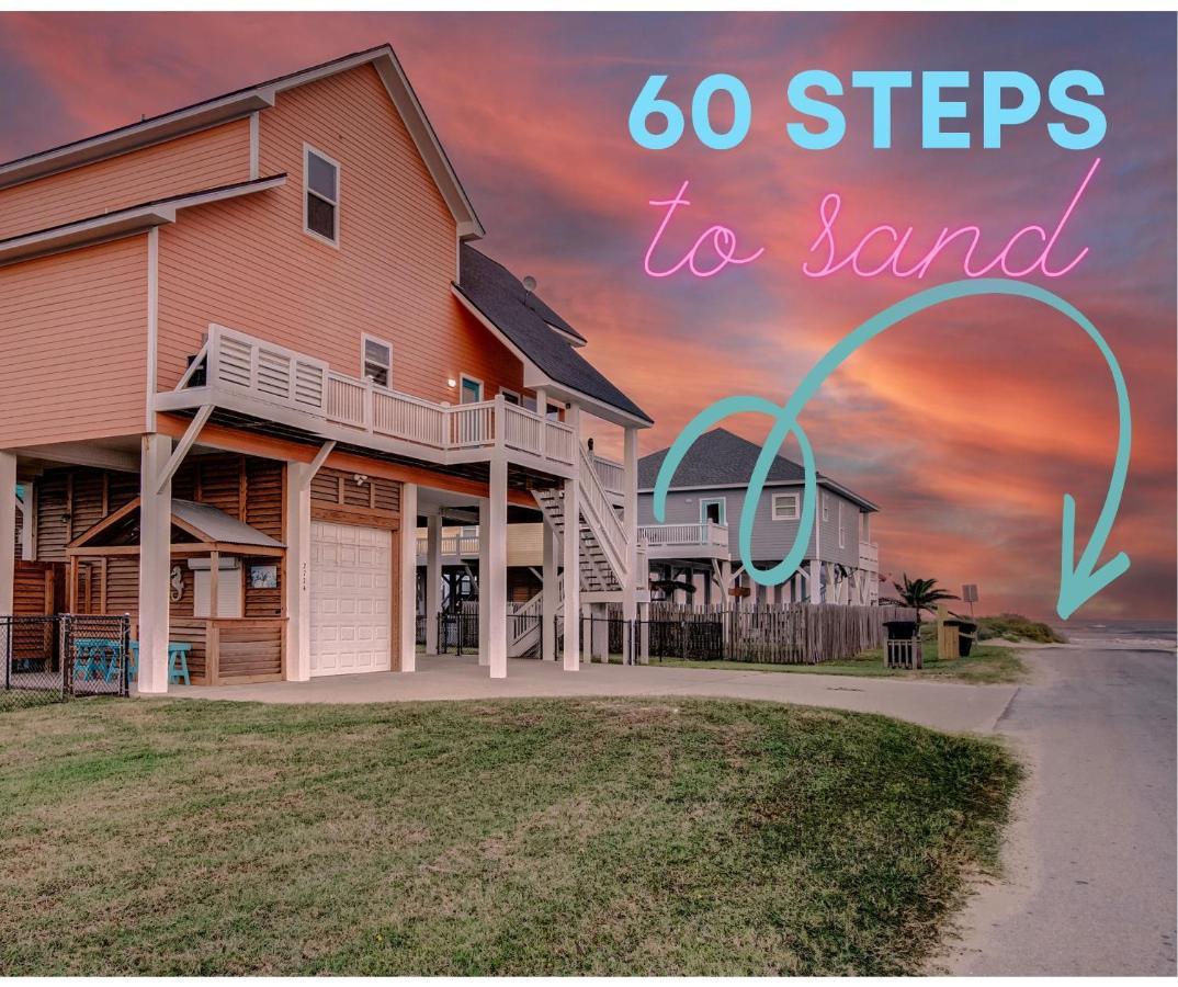 Spring Break Specials! Front Row Views - Tiki Bar - Playground Villa Bolivar Peninsula Buitenkant foto